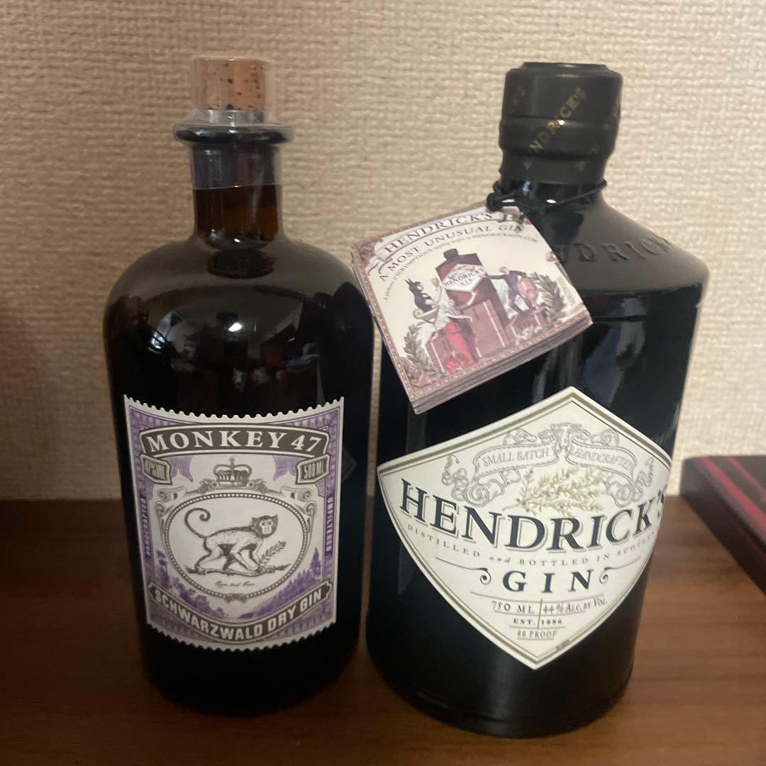 ☆フェルト☆【未開封】モンキー47 ヘンドリックス　ジン　2本セット ☆フェルト☆【未開封】モンキー47 ヘンドリックス ジン 2本セット