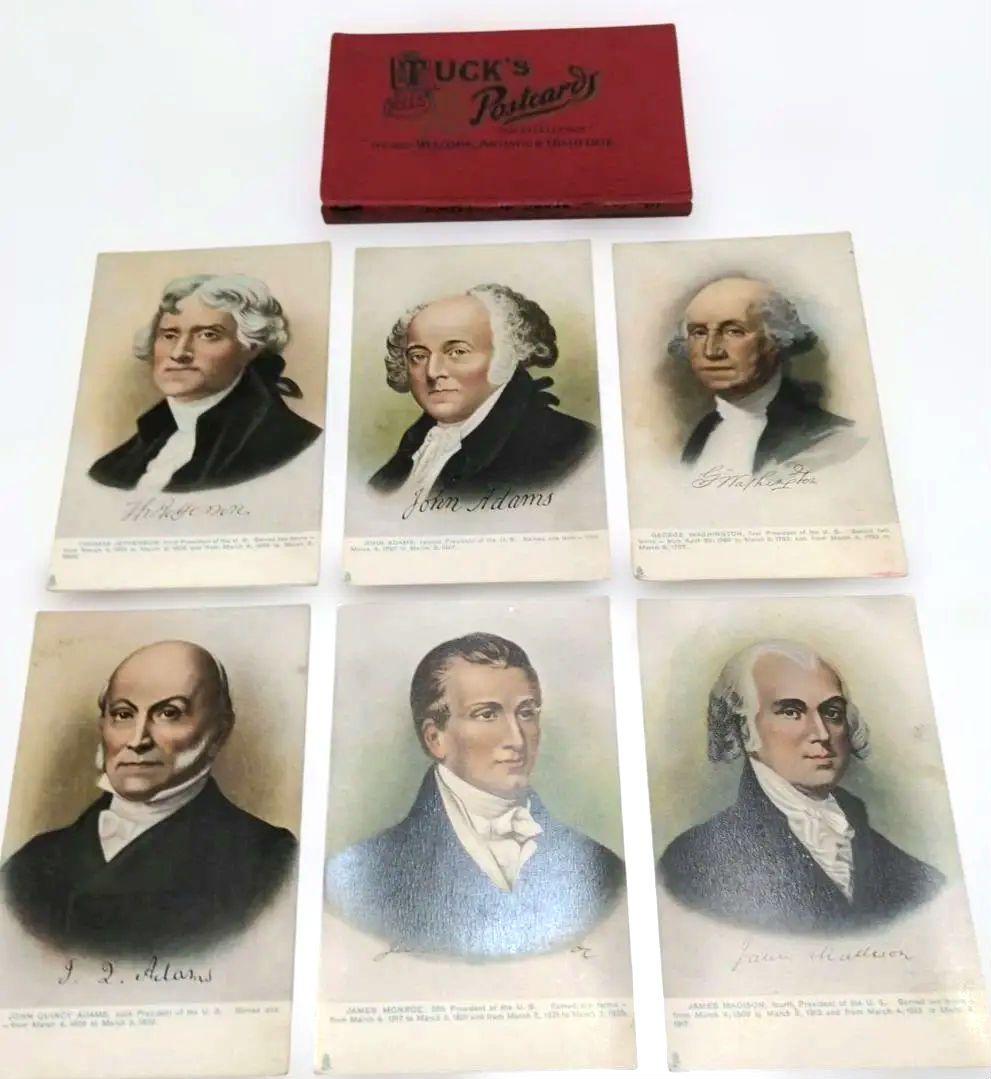 絵はがき　アメリカ　歴代　大統領　1797年〜1901年まで　24枚 絵はがき アメリカ 歴代 大統領 1797年〜1901年まで 24枚 絵はがき