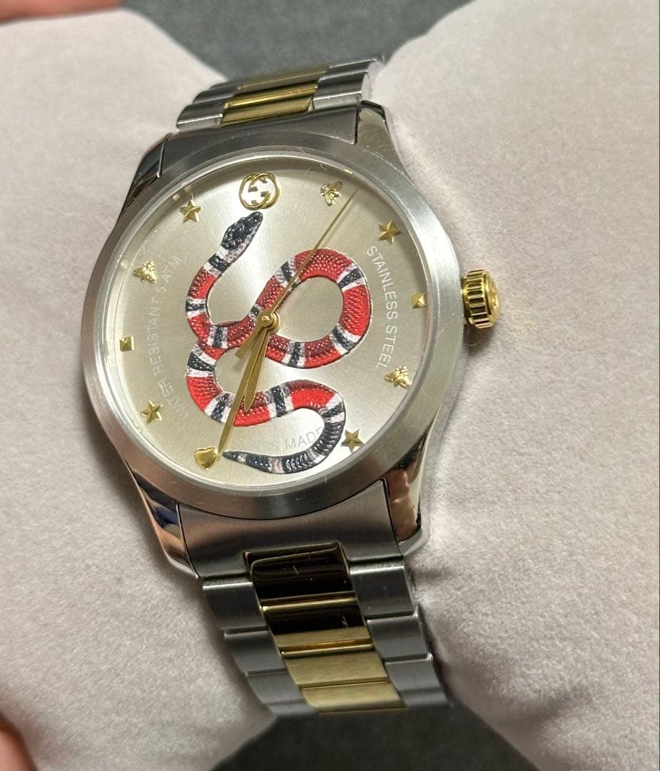 稼動 GUCCI 126.4 キングスネークGタイムレス