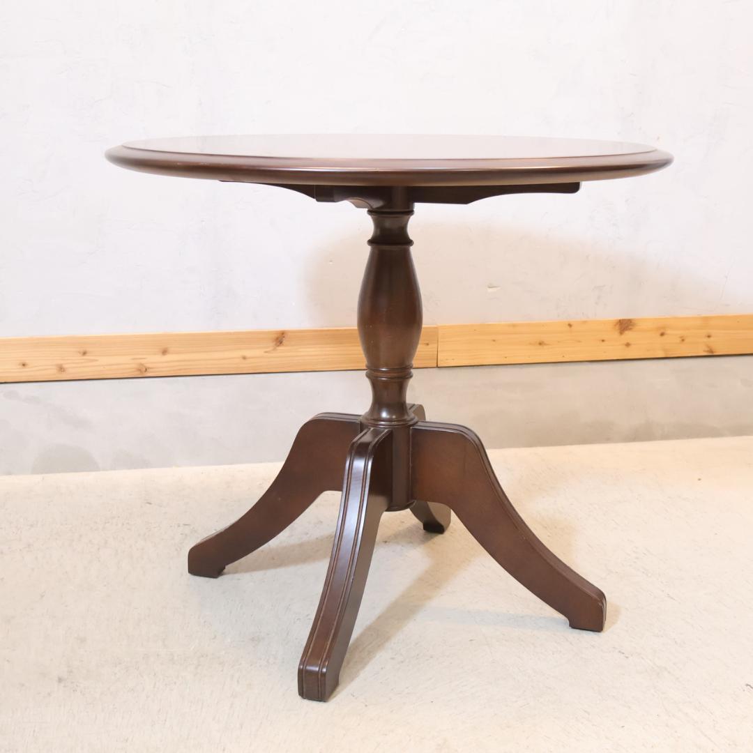 AKIMOKU 秋田木工 ラウンドテーブル ナラ材 丸 ダイニングテーブル 円形