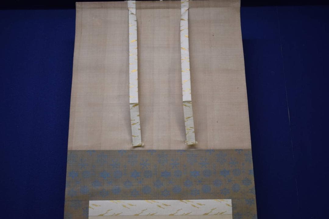 模写/松村景文/五月/人物/カツオ/小禽/藤/桐題箱付/布袋屋掛軸A-39