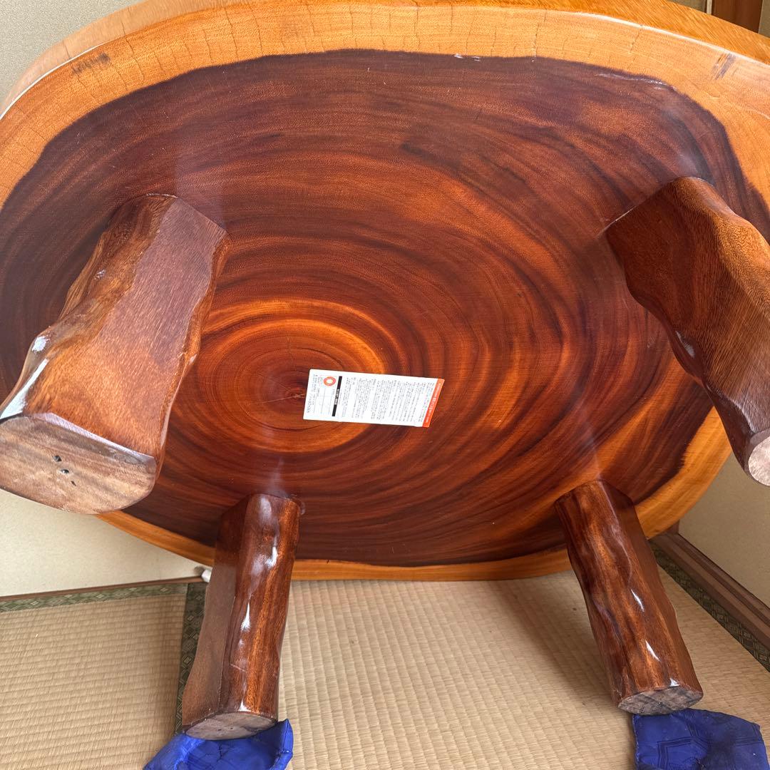 値下げ）木製 形 光沢仕上げ 座卓