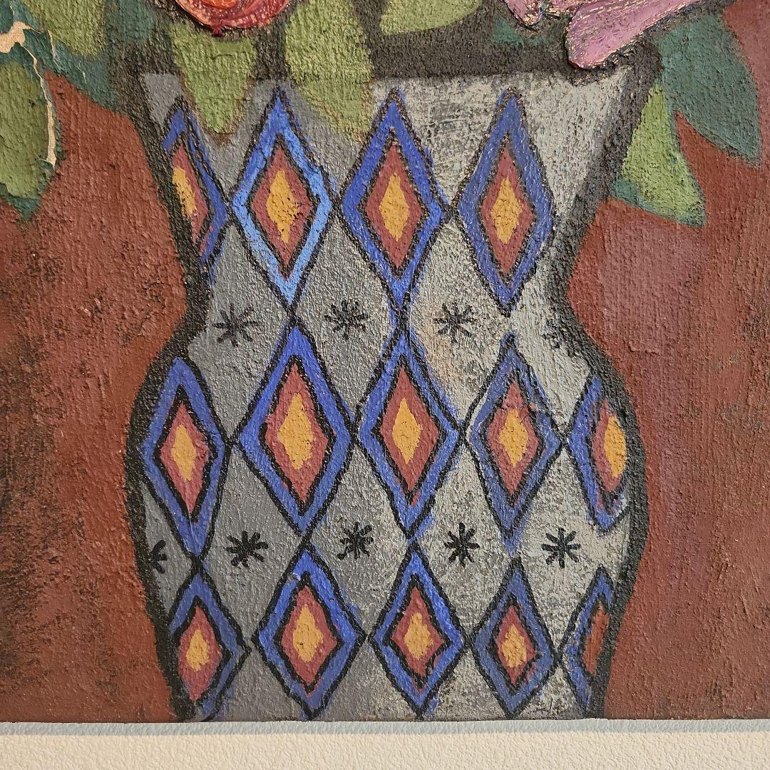 田渕眞兒油絵油彩画薔薇シリーズ花No.8-9-s