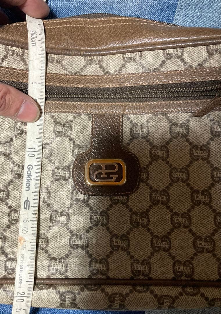 オールドグッチ　GUCCI PLUS オールドグッチプラスGG柄ショルダーバッグ