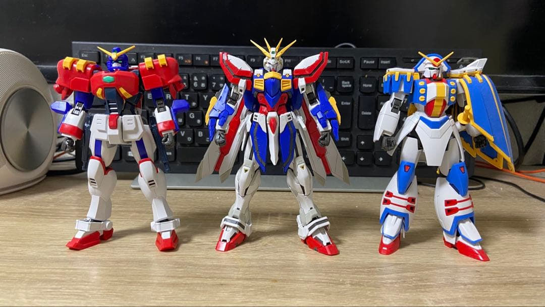 RG ゴッドガンダム HG ガンダムローズ HG ガンダムマックスター