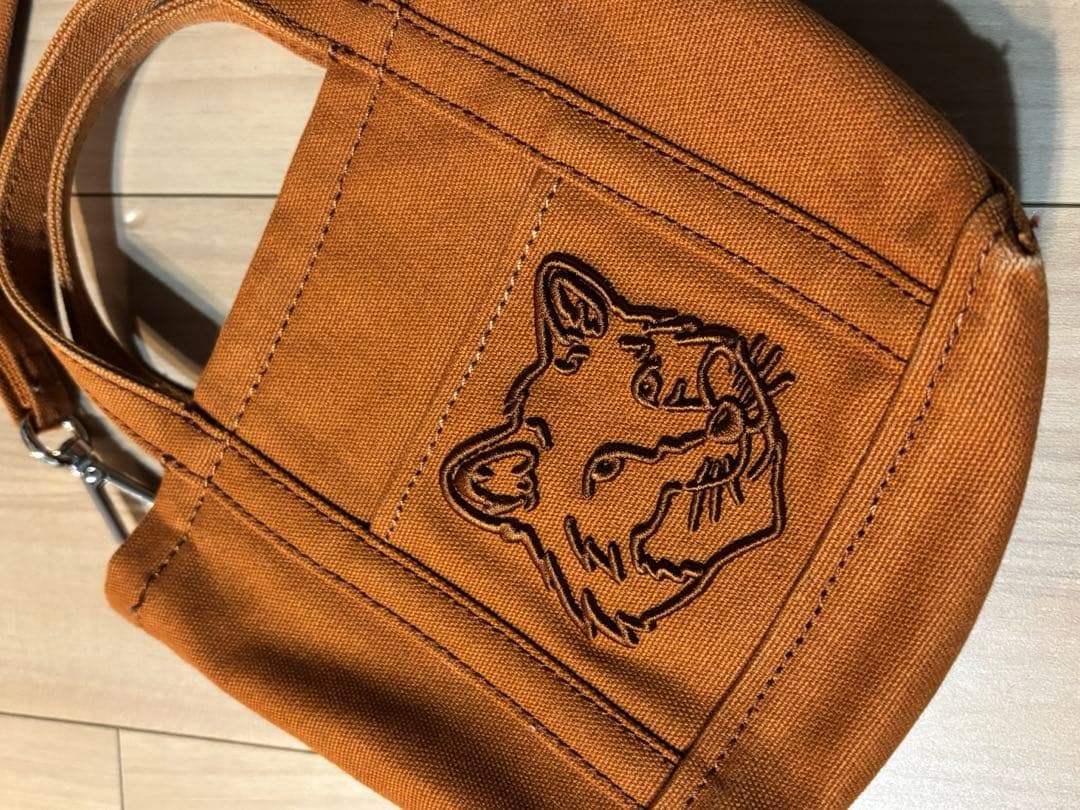 メゾンキツネ ブラウン ショルダーバッグ