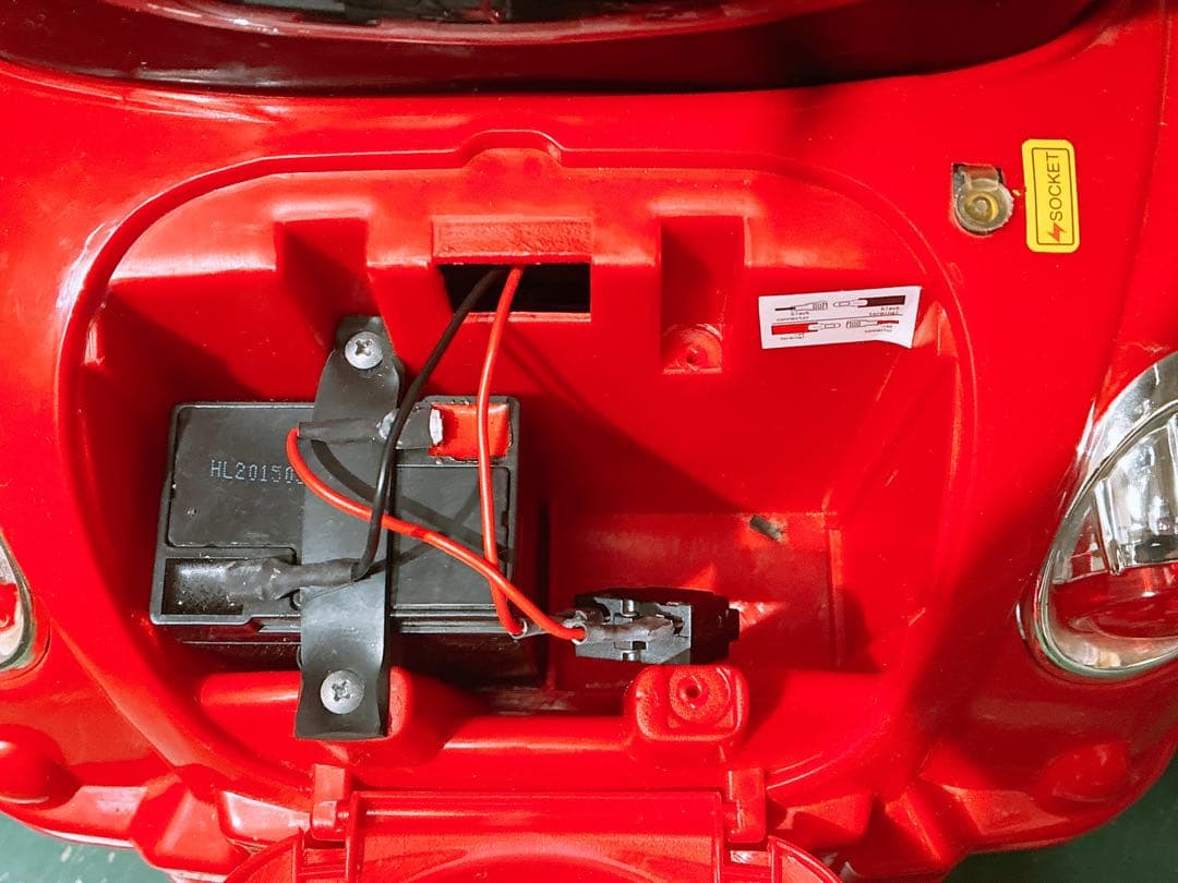 【ジャンク】電動カート 子供用 電動乗用カー レーシングカート 4輪 説明書付き