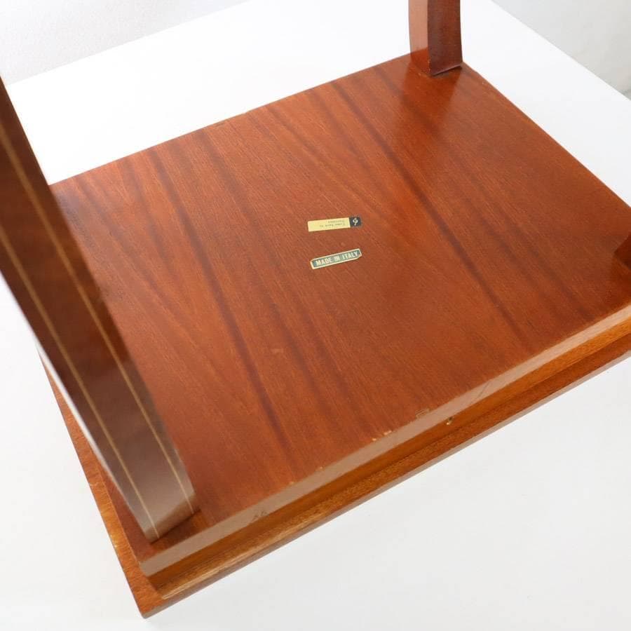 イタリア製 オルゴール付き 象嵌細工 サイドテーブル 帰れソレントへ