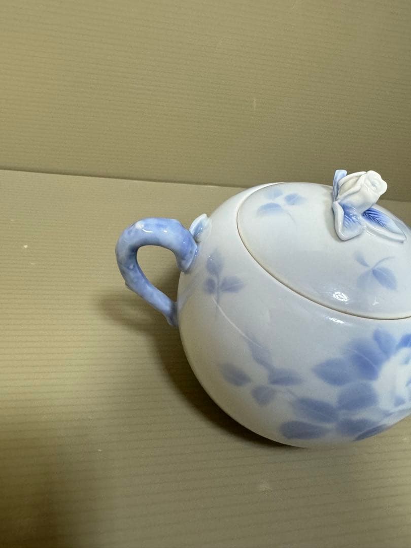 2289 希少　深川製磁　ティーポット1客　シュガーポット1客