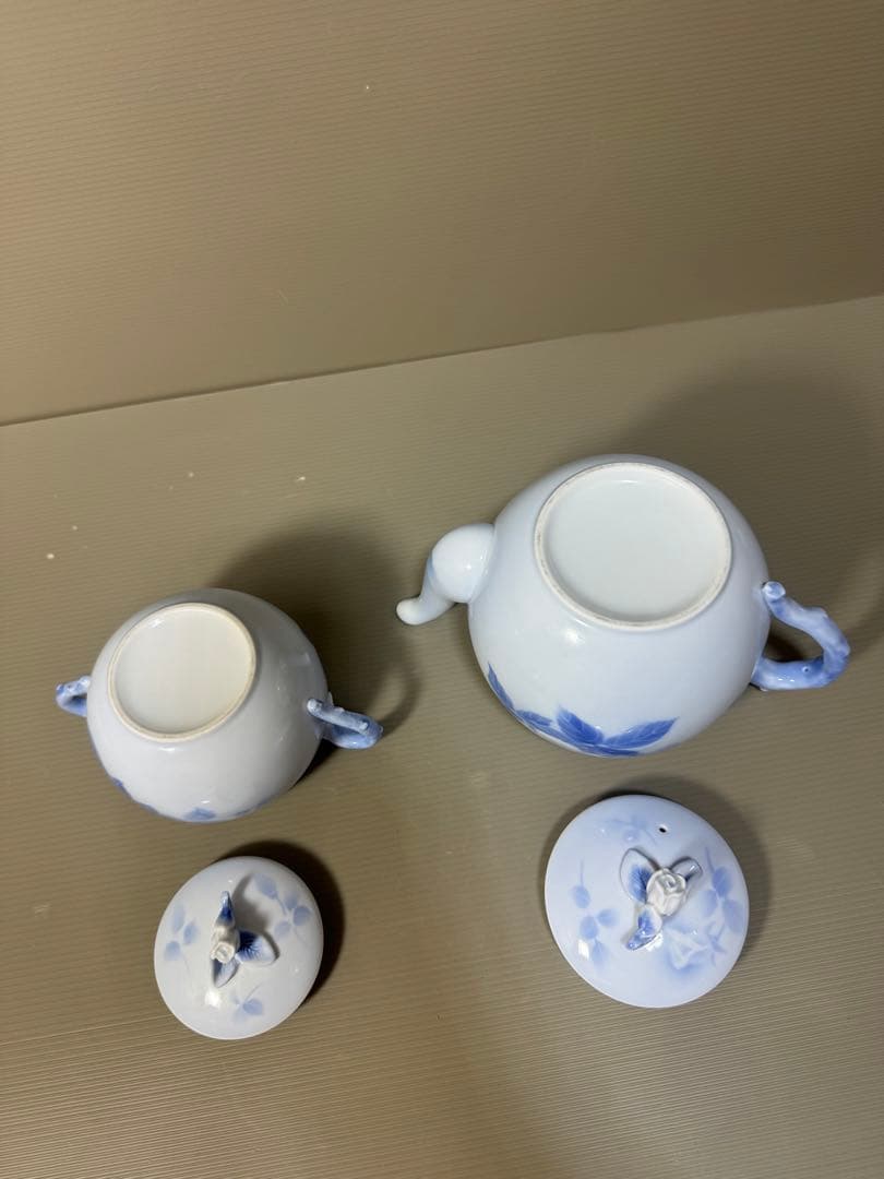2289 希少　深川製磁　ティーポット1客　シュガーポット1客