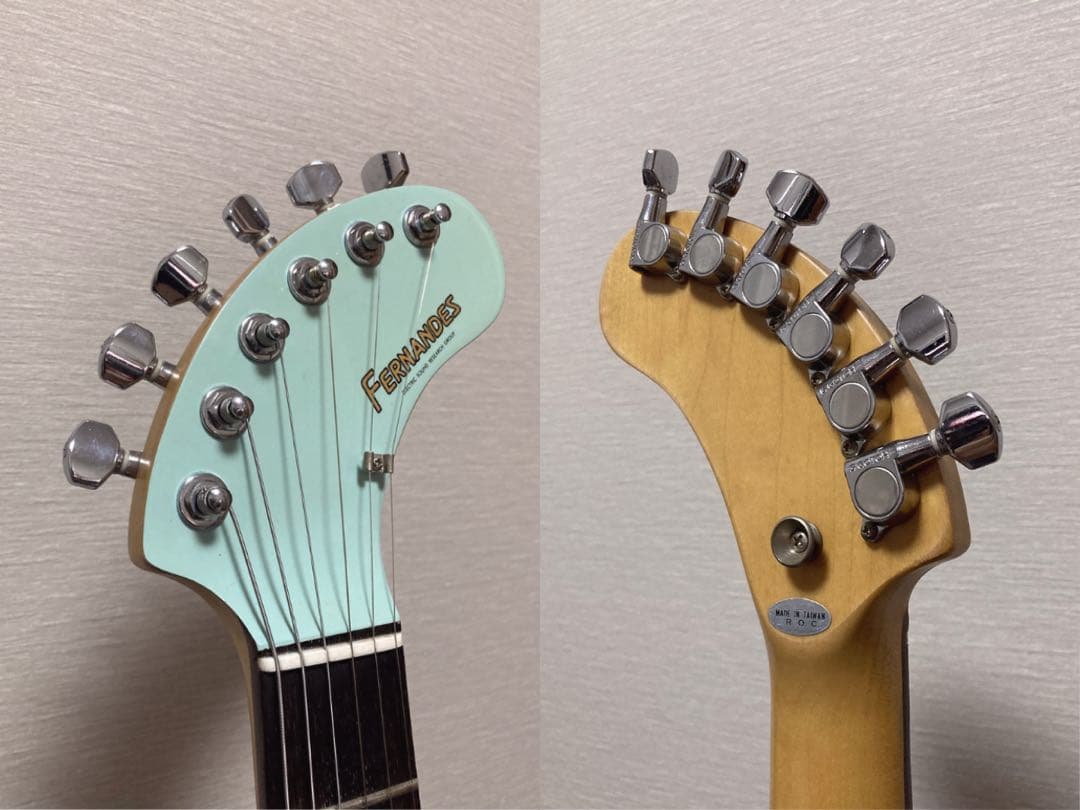 美品 FERNANDES ZO-3 ライトブルー 青 USBアダプター付き