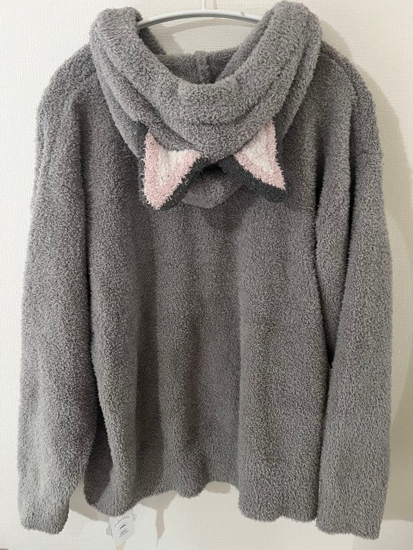 猫耳付きグレー フリースルームウェア セット　新品