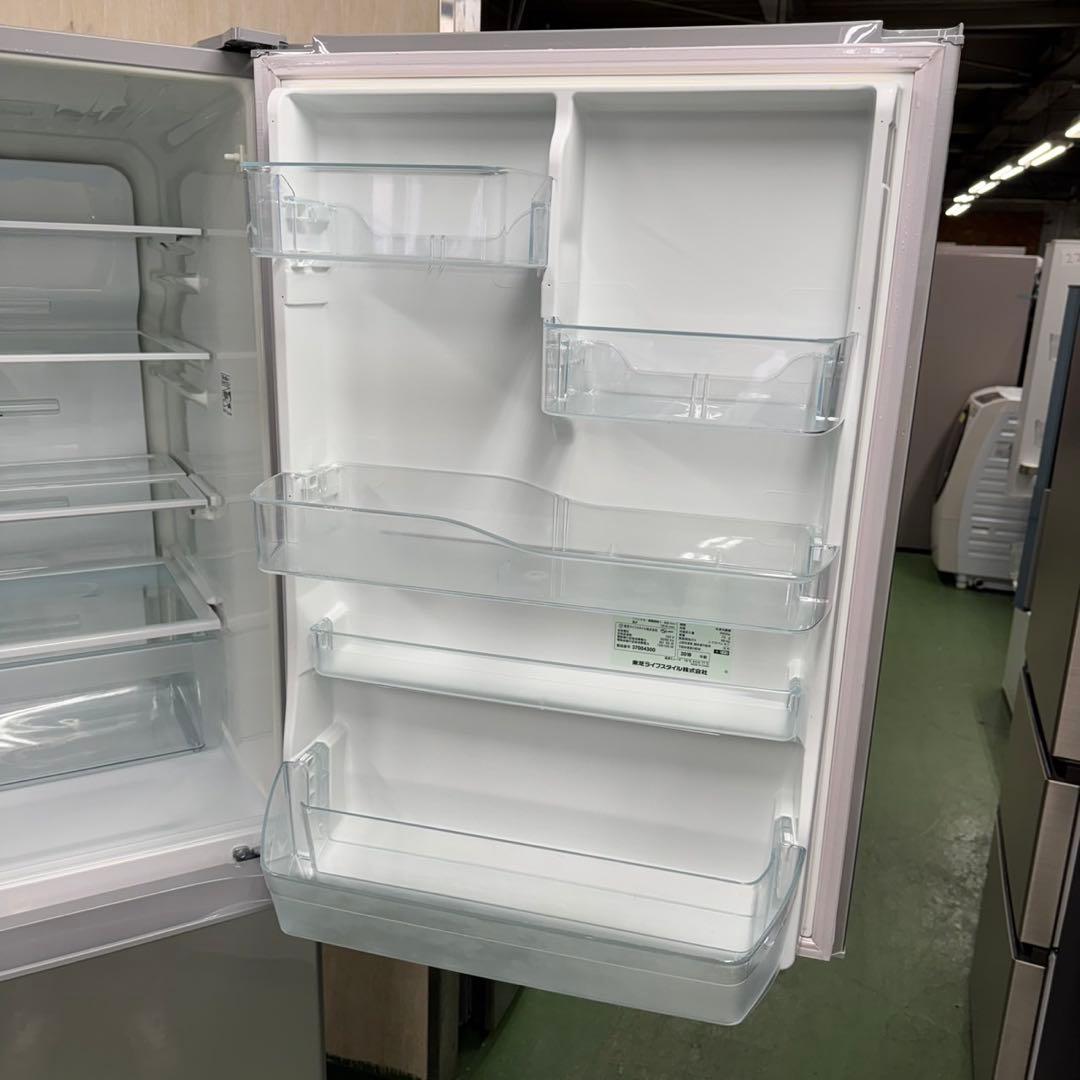230 東芝 大型冷蔵庫 400L強 右開き 自動製氷 5ドア シルバーカラー