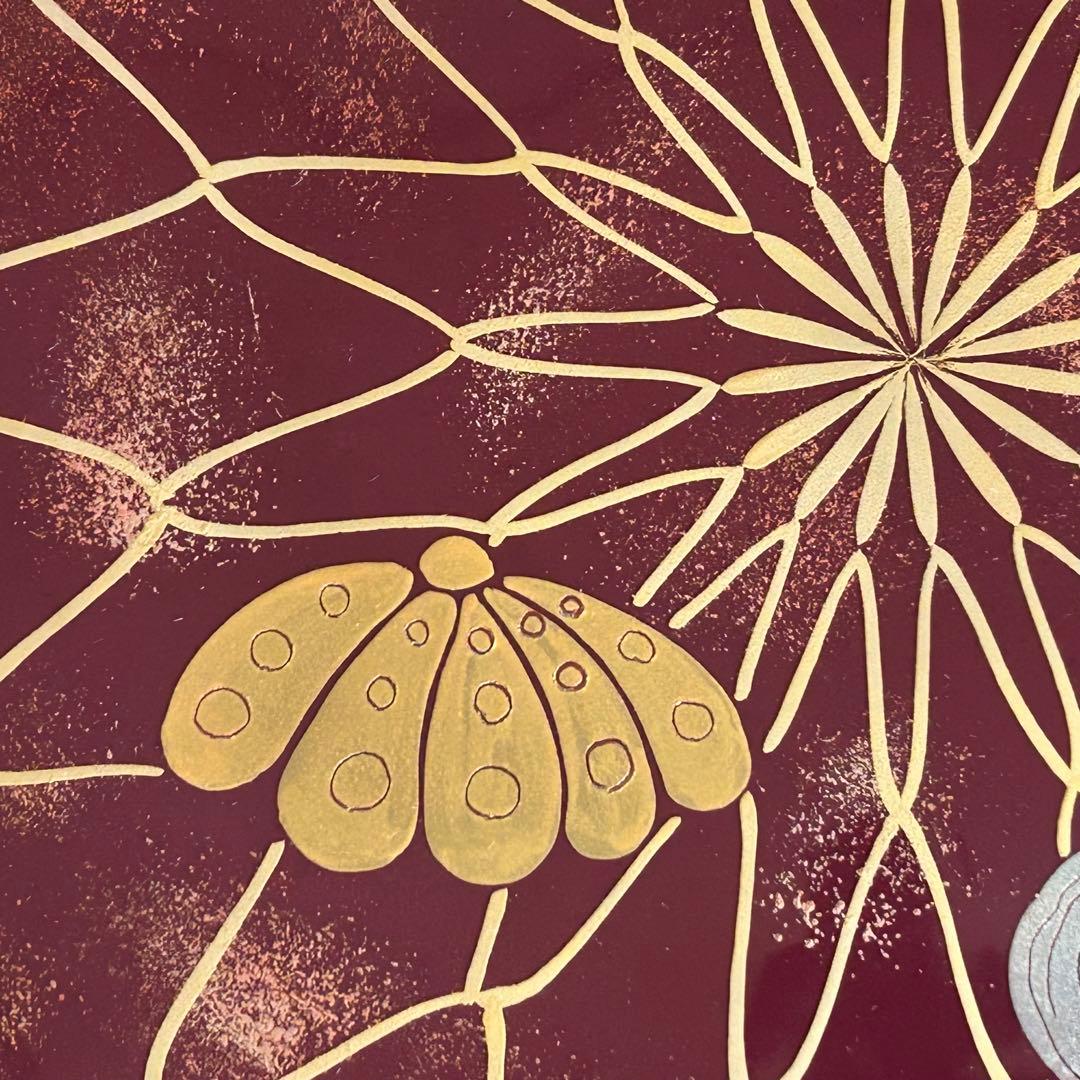 木製 漆器 金蒔絵 銀蒔絵 漆塗り らでん細工 手描き 盛り皿