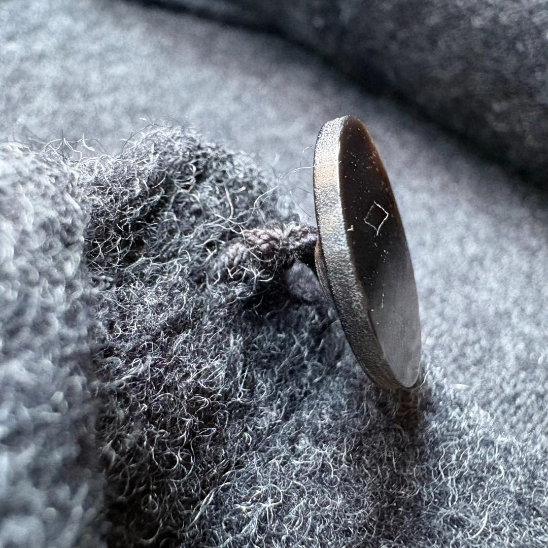 MITTAN ウールシルクキャメルシャツ 濃灰 サイズ3