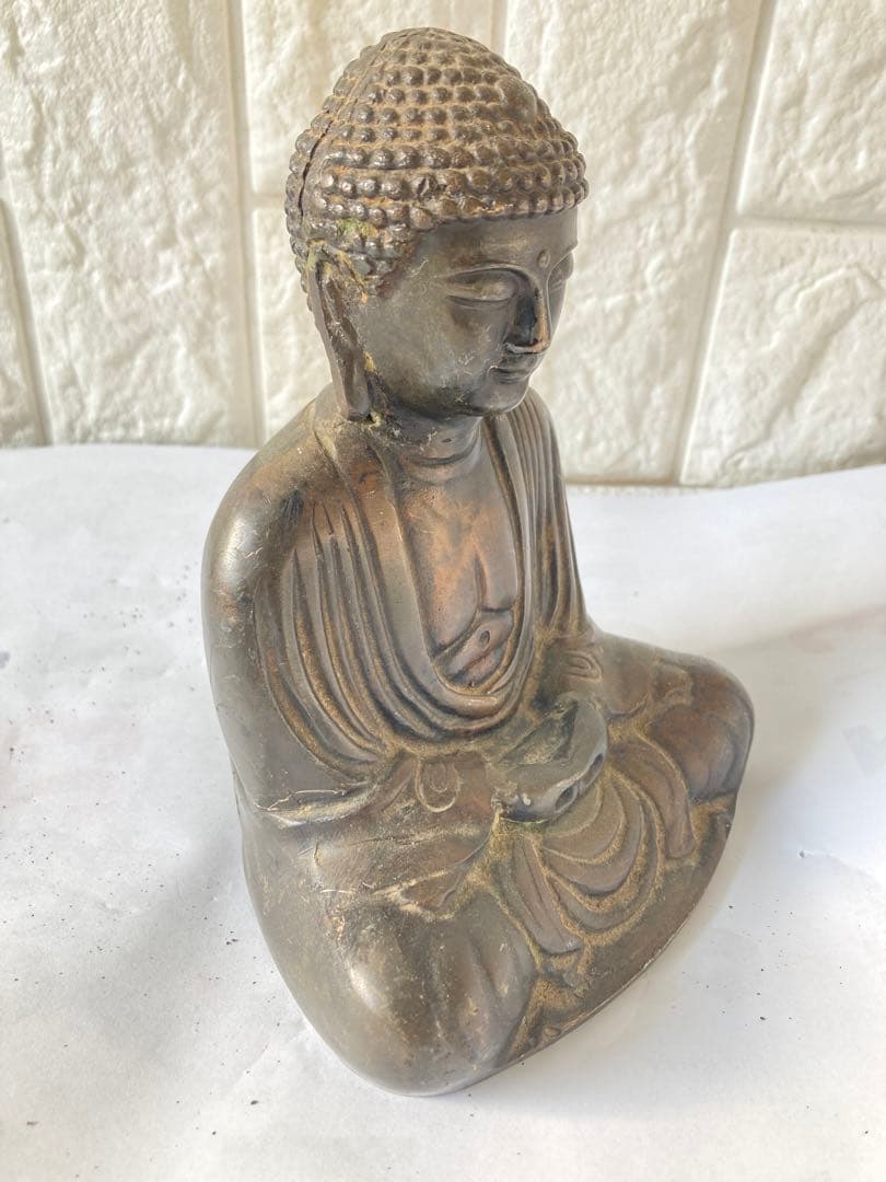 古仏像，古銅製，「貞觀年製」在銘