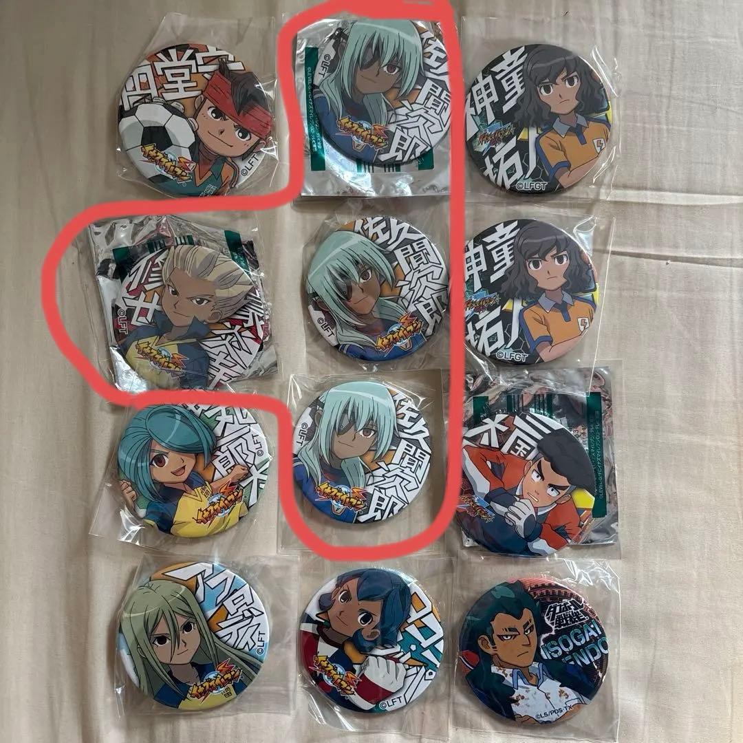 イナズマイレブン 、GO どデカ缶バッジ 12点 - メルカリ