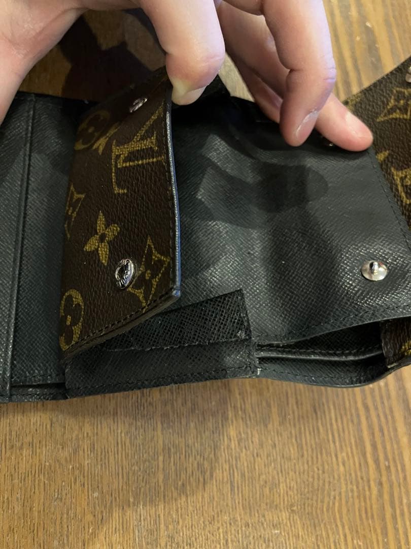 新品】ポールスミス✨カラーブロック 3つ折り財布 キャメル ミニ財布