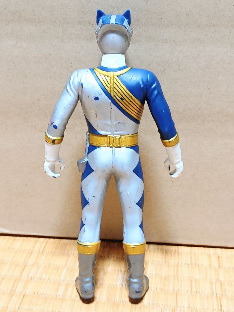 旧サイズ　ガオレンジャー　ガオシルバー　17cm　ソフビ　フィギュア　307