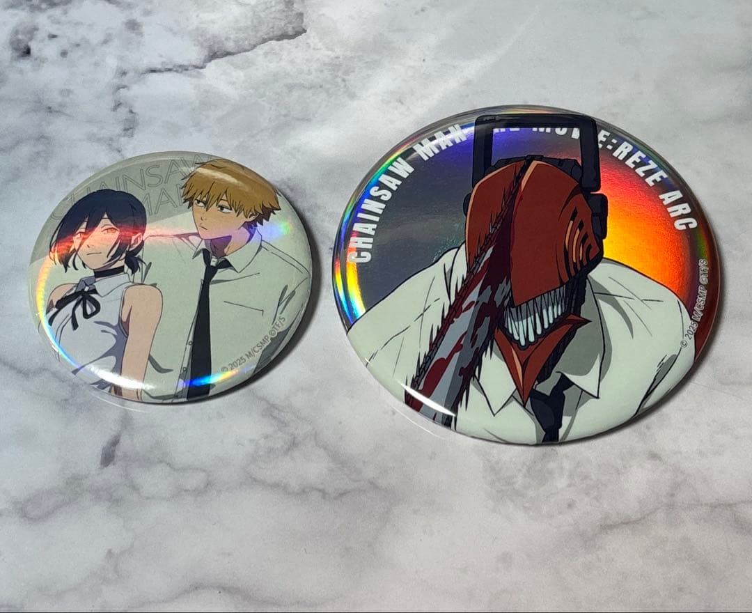 PARCO パルコ チェンソーマン レゼ デンジ 缶バッジ ホログラム - メルカリ