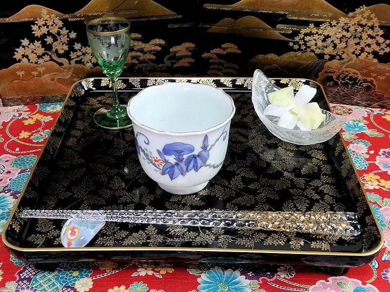 古伊万里 染錦 朝顔の図 向付 猪口 2客 E147AS-fbrg