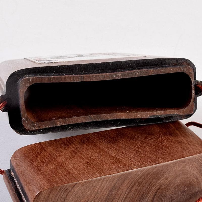 時代提げ物　玉石細工花鳥図　印籠　薬入　根付　緒締め玉　Z　8577