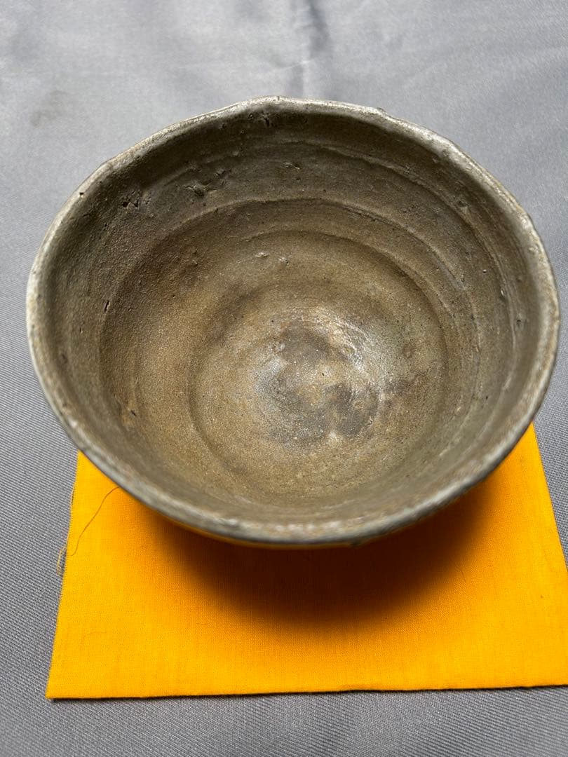 西岡小十作絵唐津茶碗