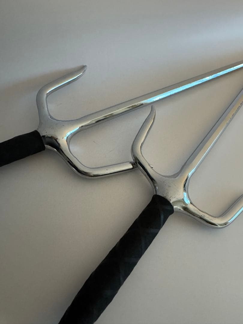 サイ　釵　空手　琉球古武道　武具　沖縄古武術　収納袋付き　一本堂