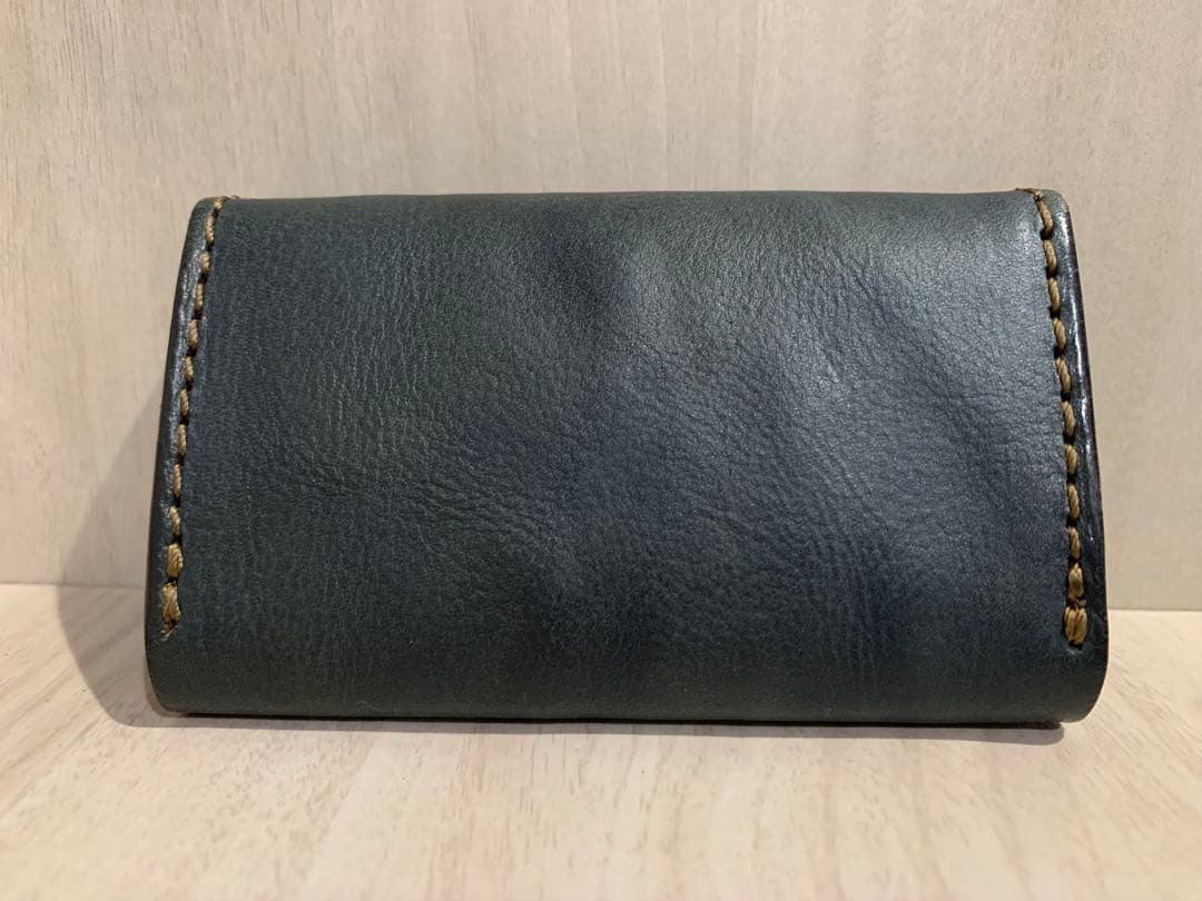 む*ん様 analogico ボタン留め名刺入れ 限定　藍染め