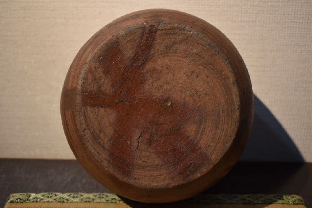 真作 江戸初期名品】 「古備前水指」（江戸初期） 鑑定委員会箱書/