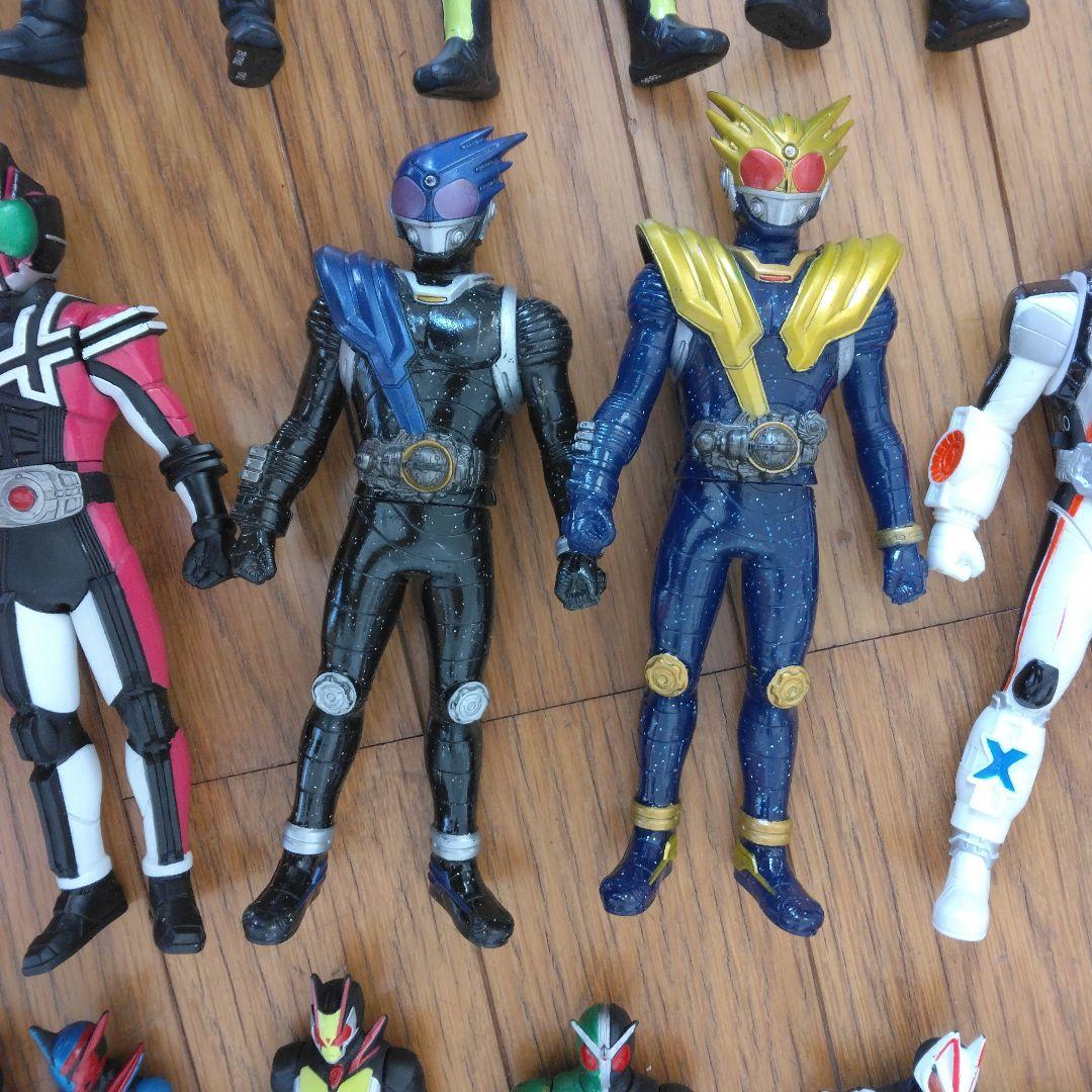 仮面ライダーソフビまとめ売り34体＆ヴァルゴゾディアーツ戦隊ヒーロー怪獣など