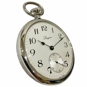 LONGINES ロンジン 懐中時計 ホワイト文字盤
