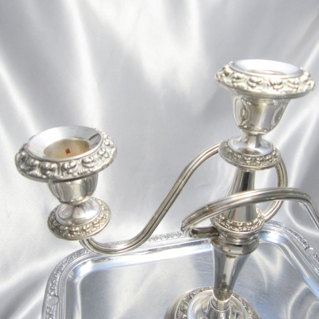 IANTHE】 薔薇モチーフのキャンドルスタンド トリプルホルダー