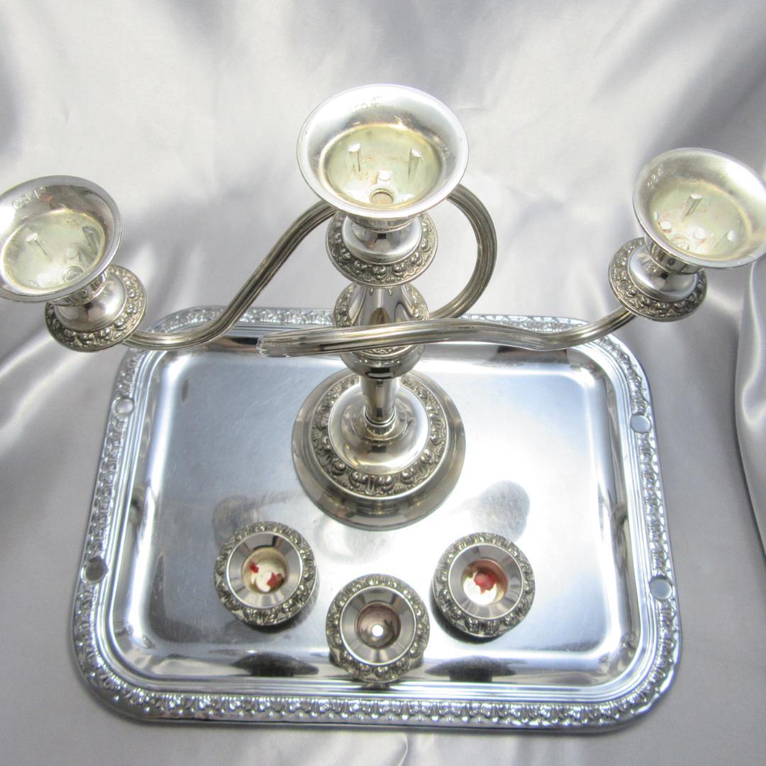 IANTHE】 薔薇モチーフのキャンドルスタンド トリプルホルダー