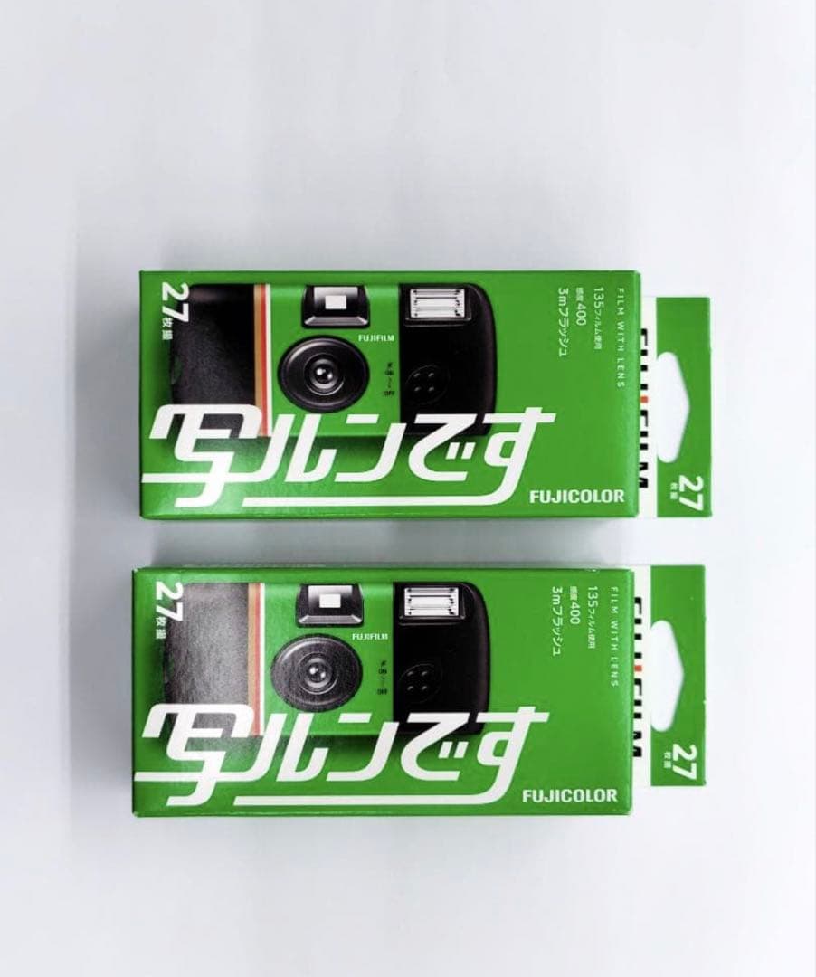 新品・未使用】フジカラー 写ルンです newパッケージ 27枚撮り 2個