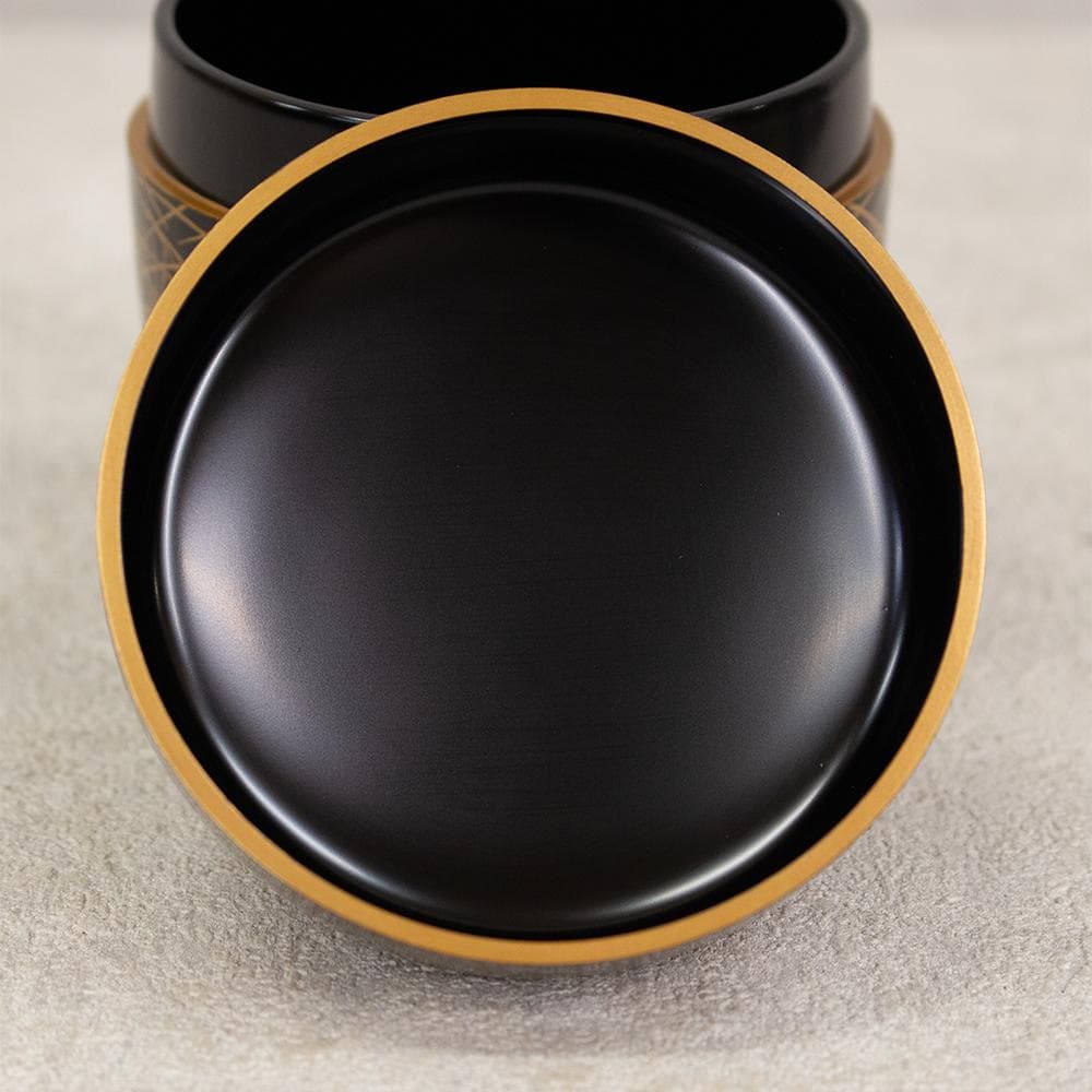 岡本漆専堂 棗 月にすすき 黒塗蒔絵銀彩 茶道具 共箱 - メルカリ