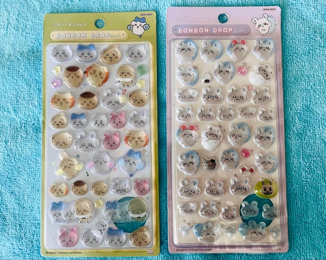 ちいかわ BONBON DROP シール 4点セット【固いぼんぼんシールです】