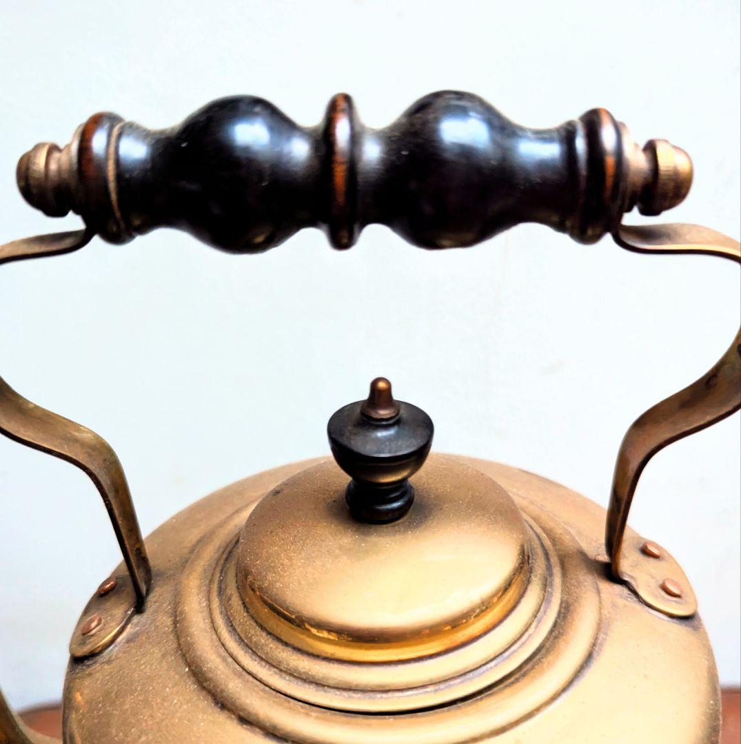 イギリスアンティーク ティータイム卓上ケトル アフタヌーンティー