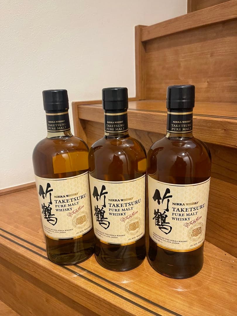 ニッカ 竹鶴ピュアモルトウイスキー 3本セット