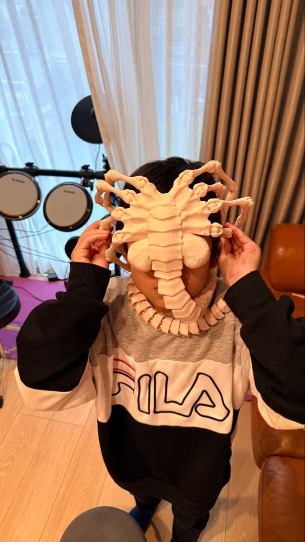 【エイリアン/Alien】可動関節式！超リアル実物大 フェイスハガー3Dプリント