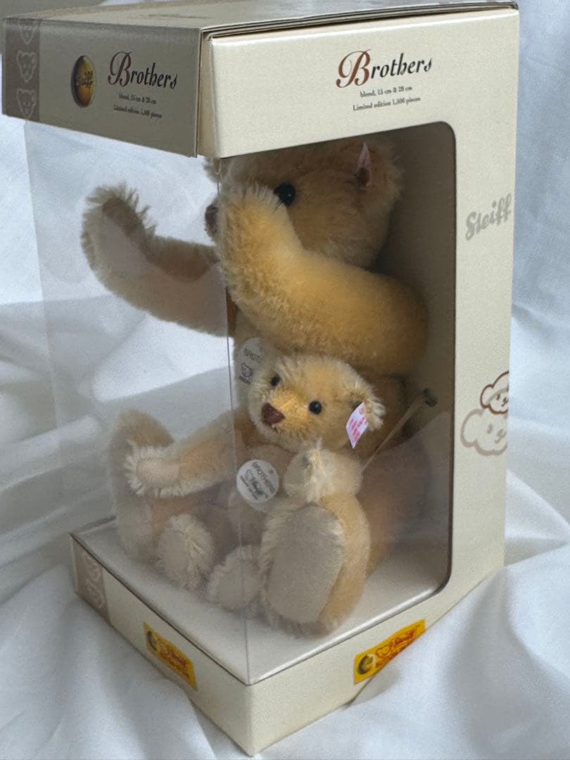 未開封シュタイフ【steiff】ブラザーズ・テディ・セット