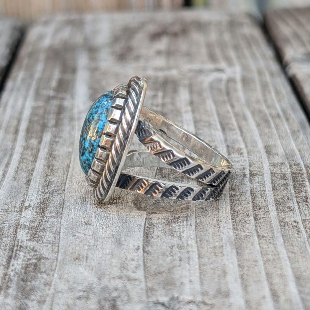 ハンドメイドのターコイズリング インディアンジュエリー風 - メルカリ
