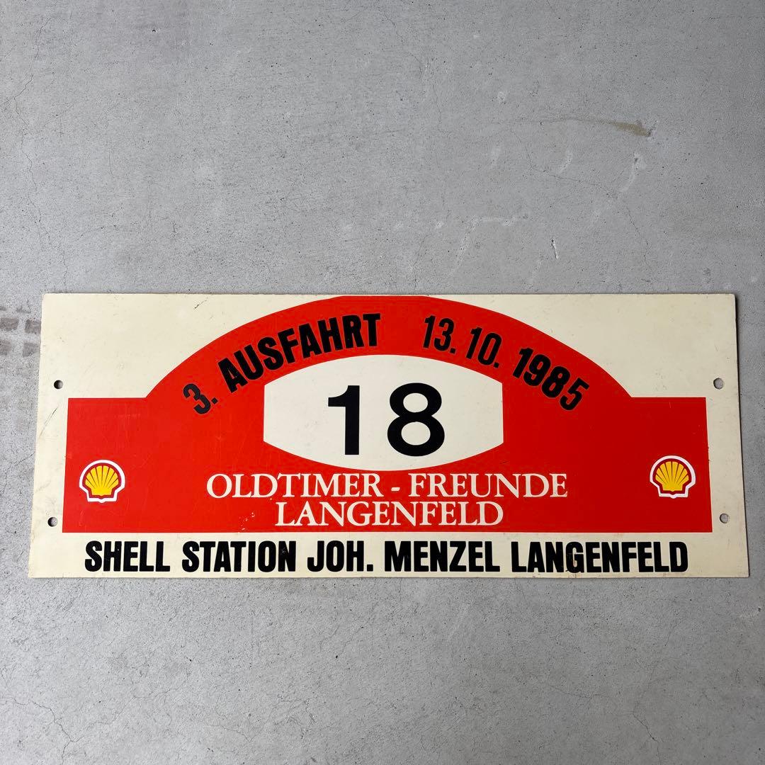 SHELL 1928年ヴィンテージ広告プレート