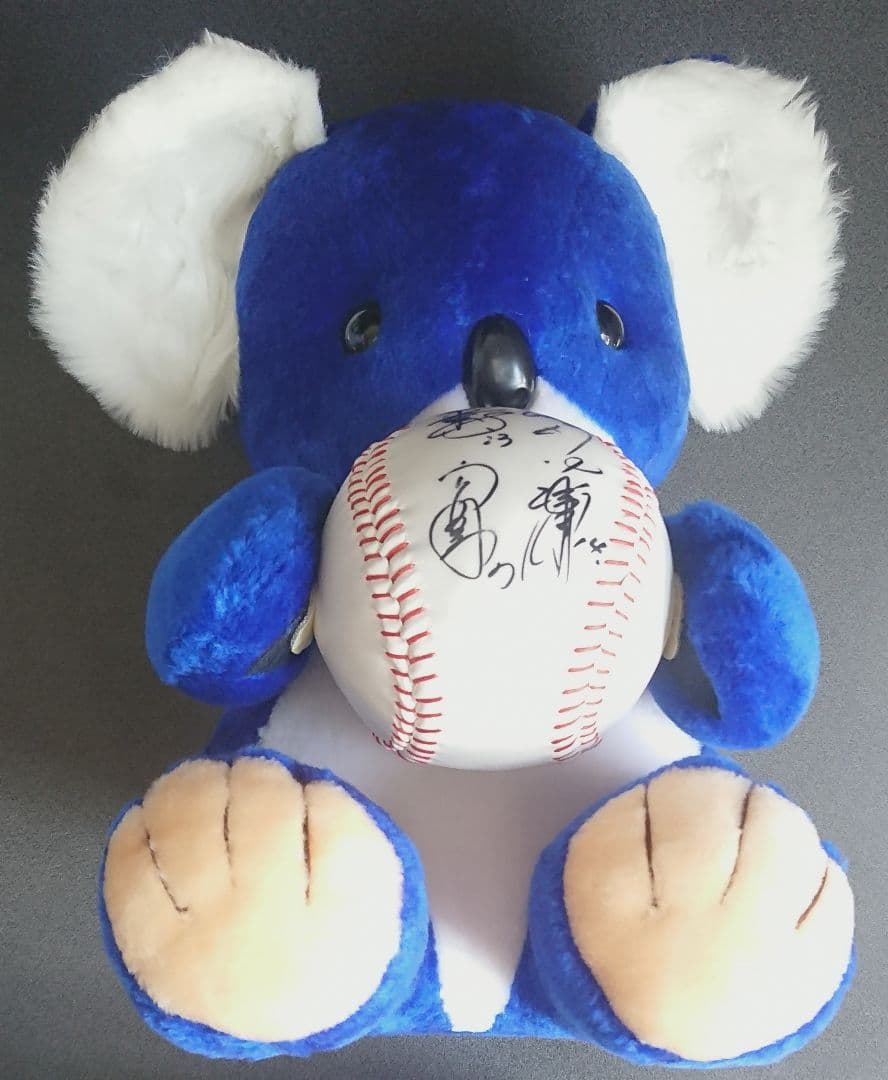 因縁？『ナゴヤ10.8』関係選手・寄せ書き直筆サイン入り初期ドアラぬいぐるみ