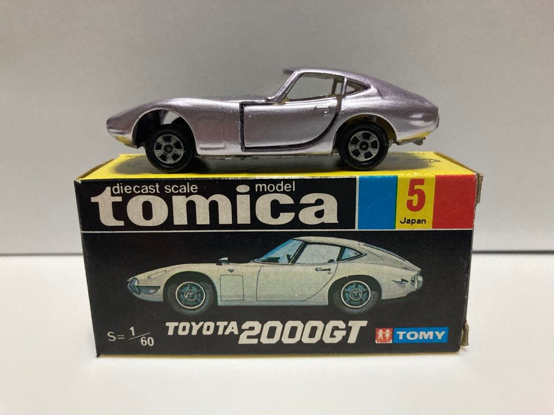 トミカ　黒箱　日本製　トヨタ　2000GT 1Aホイール