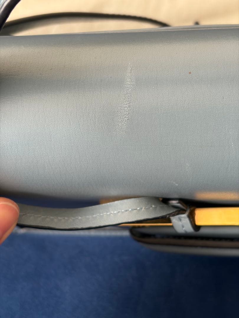 ロエベ　ハンドバッグ　ブルー