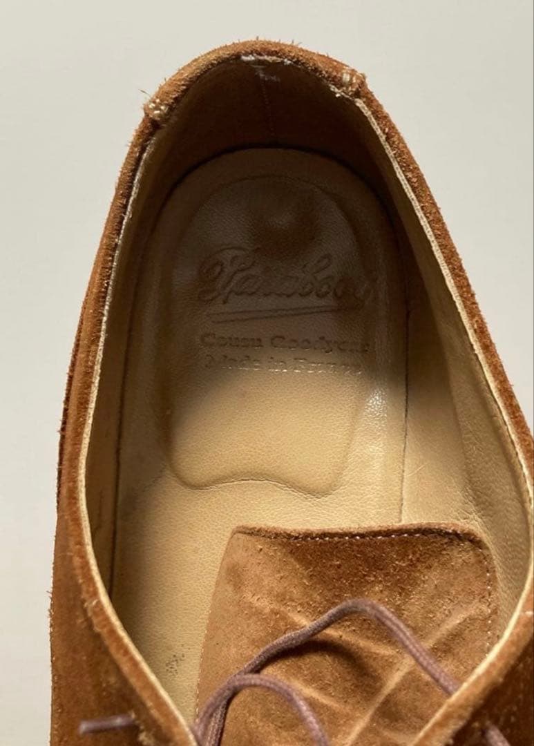 パラブーツ シャンボード ドレスライン 9F ブラウンスウェード 茶金