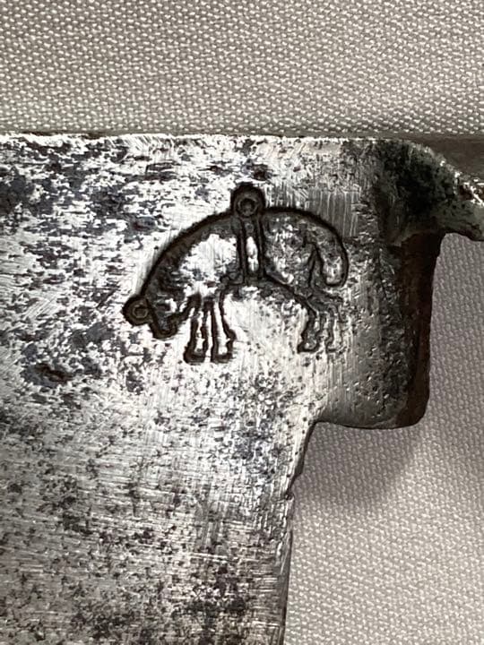 古道具羊毛毛刈りバサミ特大ハサミ鋏ウール羊吊るされる羊の刻印