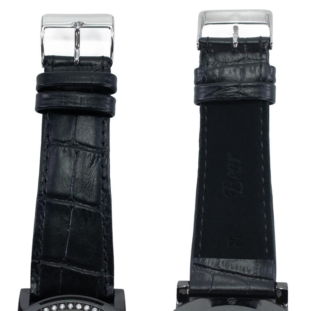 グッチ 腕時計 メンズ Gクロノ 黒 クロノグラフ ダイヤモンドベゼル マーク