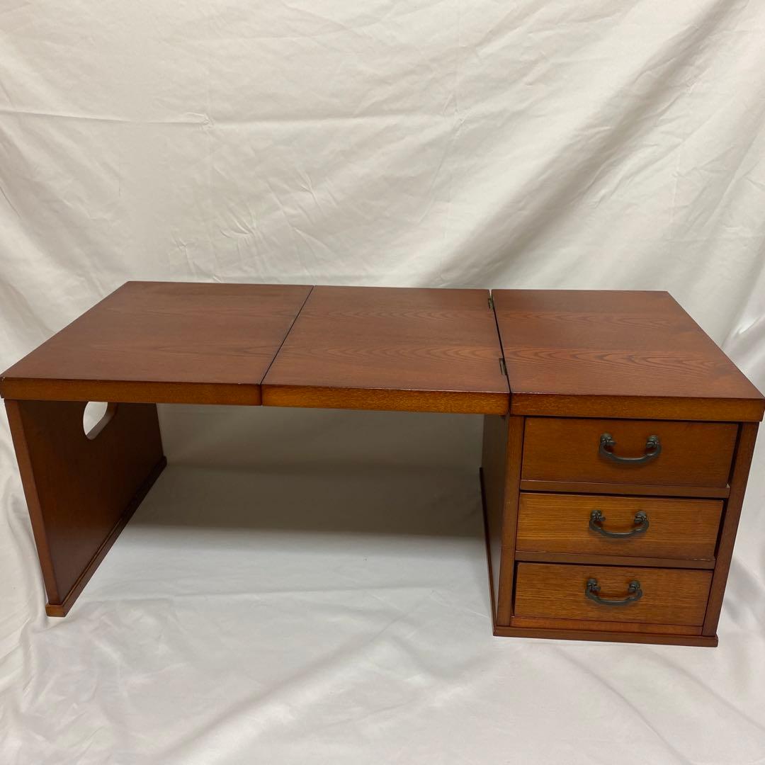 文机 折りたたみ アンティーク レトロ 家具 和 3段引き出し - メルカリ